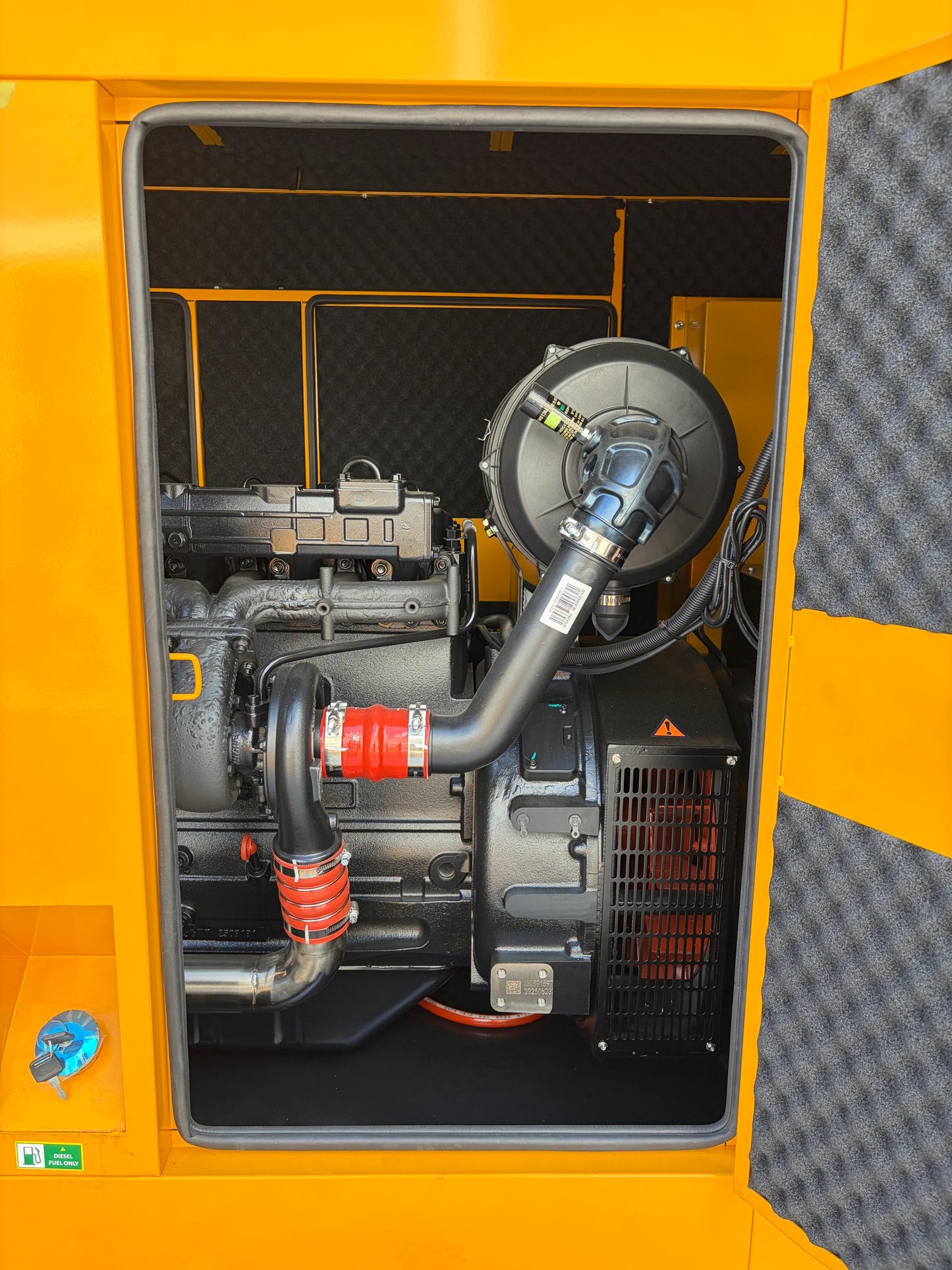 Motor Weichai WP6D152E200 de 6 cilindros para generador de 150 kVA de alto rendimiento.