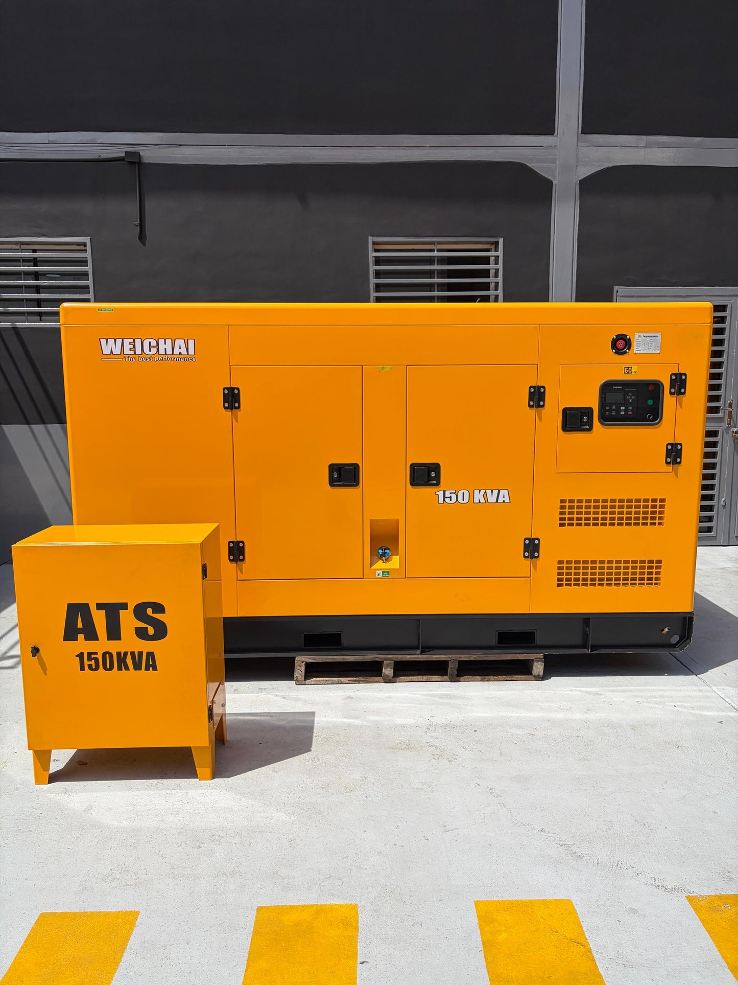 Tablero de transferencia automática ATS incluido para planta eléctrica Weichai 150 kVA.