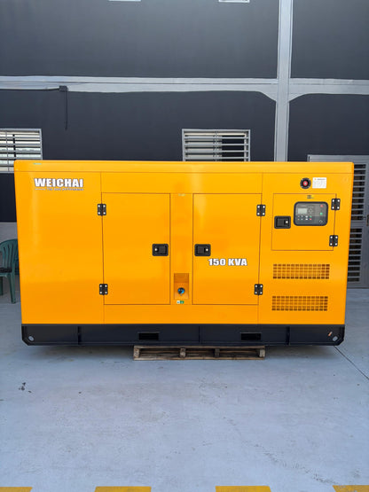 Planta eléctrica Weichai 150 kVA trifásica insonorizada Infinite Technology® - Respaldo automático Venezuela