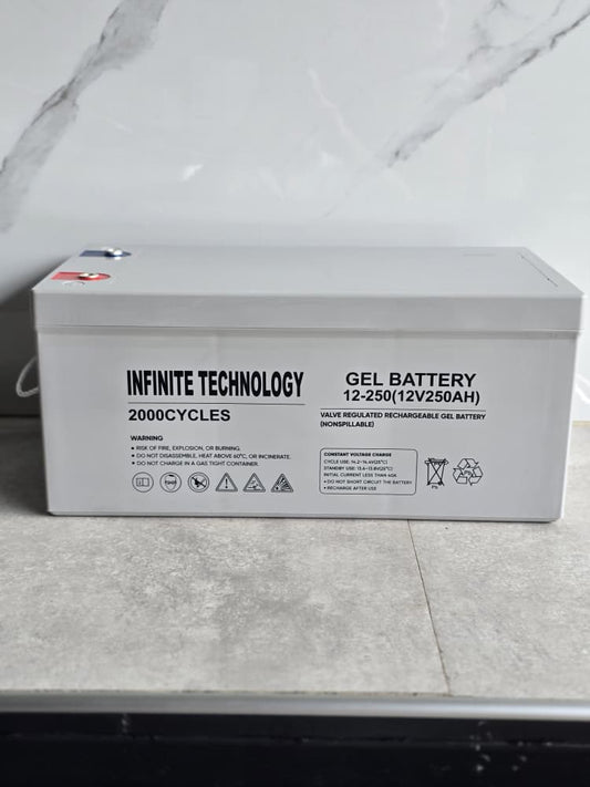 Batería de GEL 12V 250Ah – Infinite Technology® (Ciclo Profundo)