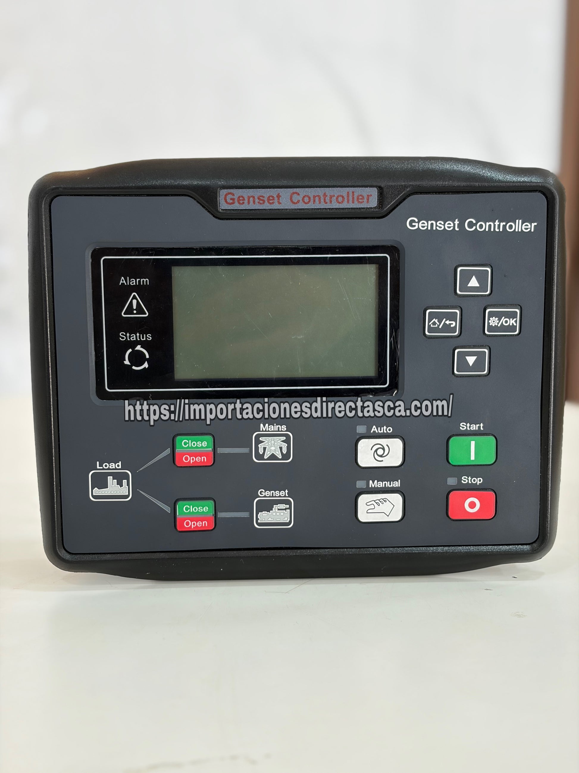 Controlador Automático de Planta Eléctrica Tipo SmartGen 6120 Infinite Technology® con Pantalla LCD. Genset.