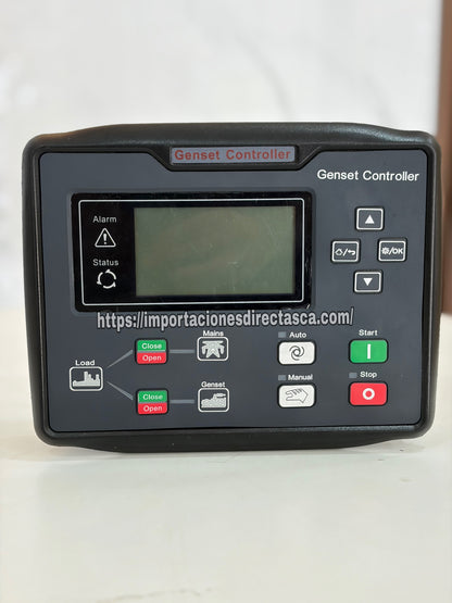 Controlador Automático de Planta Eléctrica Tipo SmartGen 6120 Infinite Technology® con Pantalla LCD. Genset.