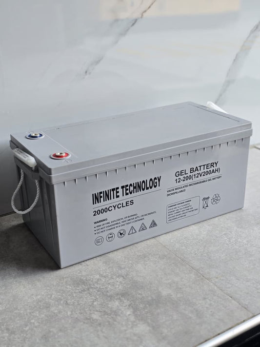 Batería de GEL 12V 200Ah – Infinite Technology® (Ciclo Profundo)